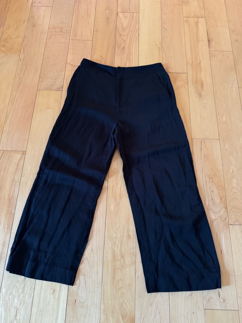 & Other Stories 51% Linen Black Label Satin Pants